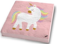 Servietten Einhorn & Regenbogen, 20 Stück  Servietten Einhorn & Regenbogen, 20 Stück