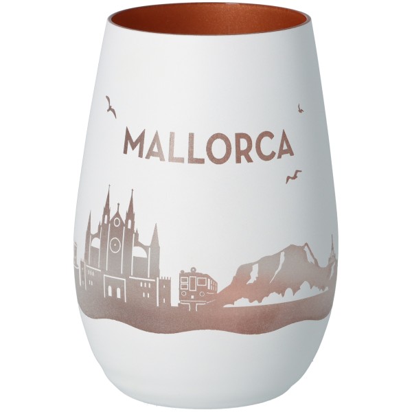 Windlicht Skyline Mallorca
