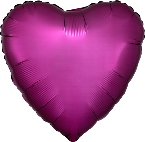 Folienballon Herz, Satin Pink