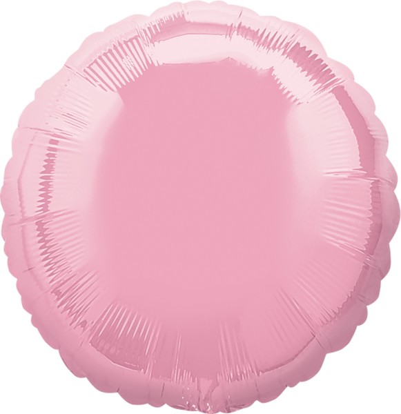 Folienballon rund, Pearl Rosa