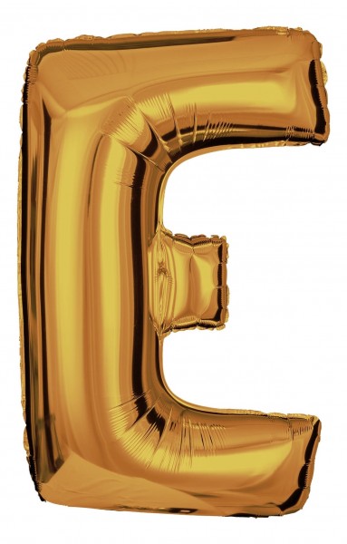 Folienballon Buchstabe "E - Gold"