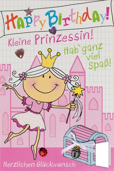 Geburtstagskarte "Kleine Prinzessin! Hab ganz viel Spaß!"