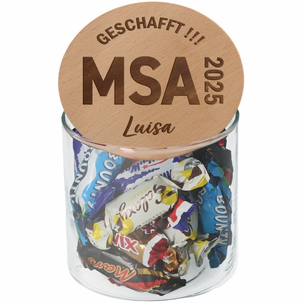 Geschenkglas MSA 2025 "Name"