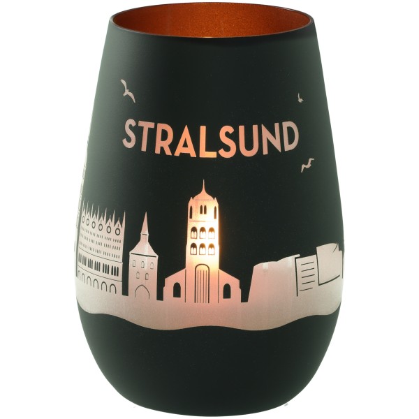 Windlicht Skyline Stralsund