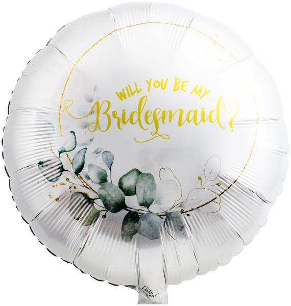 Folienballon Satin "Will you be my Bridesmaid?"