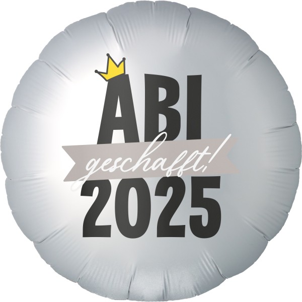 Folienballon Satin Weiß "ABI 2024 geschafft"