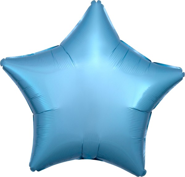 Folienballon Stern, Hellblau