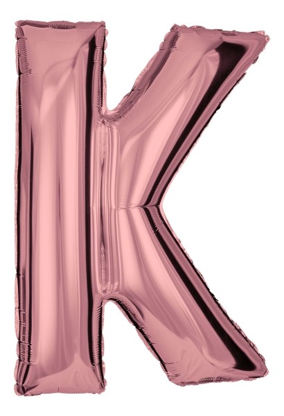 Buchstabenballon Roségold "K"