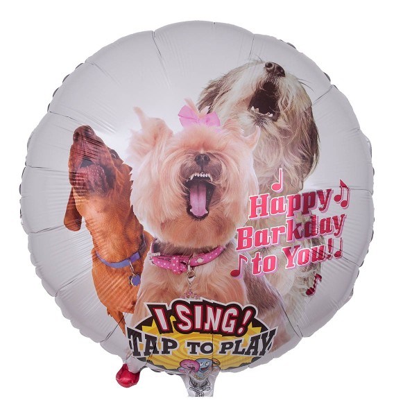 Musikballon "Hunde - Happy Barkday to You!"