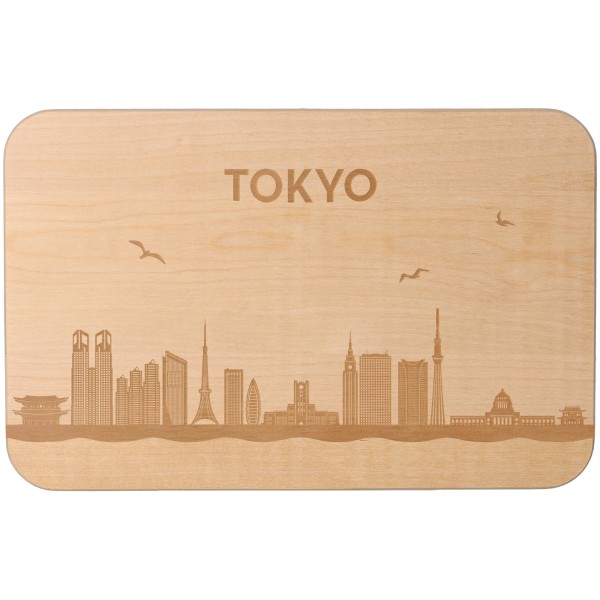Frühstücksbrett Skyline Tokio 23cm x 15cm x 1cm