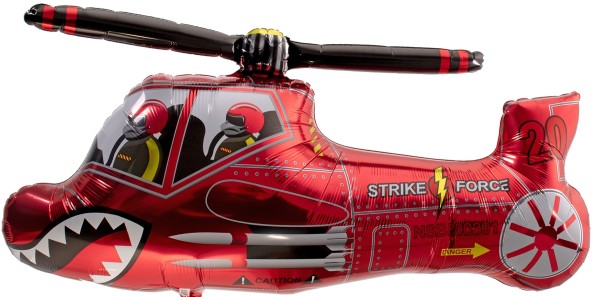 Riesenballon Roter Hubschrauber