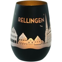 Windlicht Skyline Rellingen Schwarz/Gold Windlicht Skyline Rellingen Schwarz/Gold