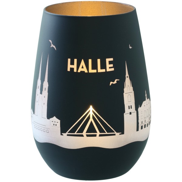 Windlicht Skyline Halle