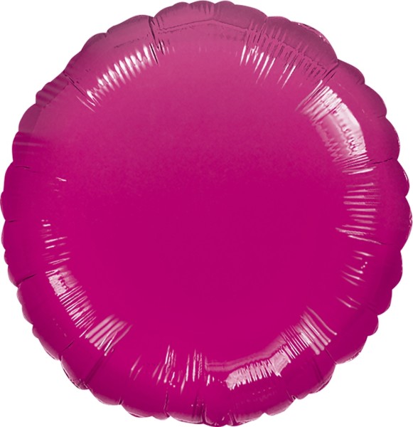 Folienballon rund, Metallic Magenta