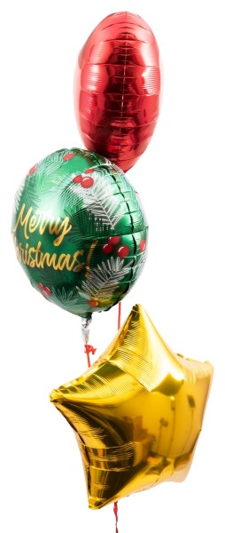 Ballonset Merry Christmas Zweige