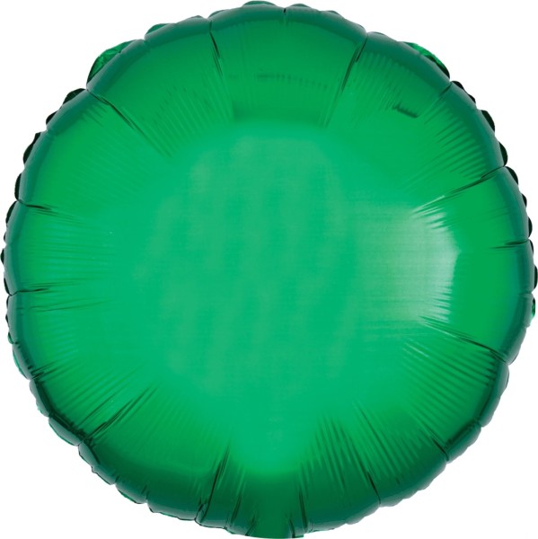 Folienballon rund, Metallic Grün