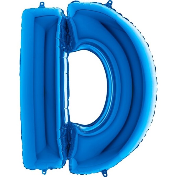 Buchstabenballon Blau "D"