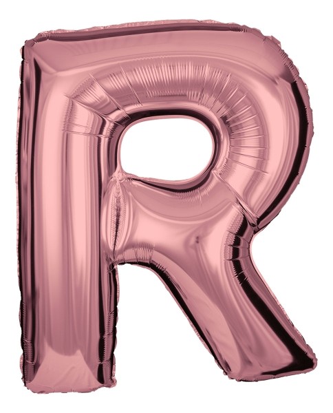 Buchstabenballon Roségold "R"