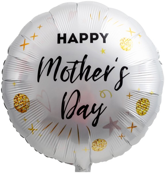 Folienballon Satin "Happy Mother's Day" Sterne