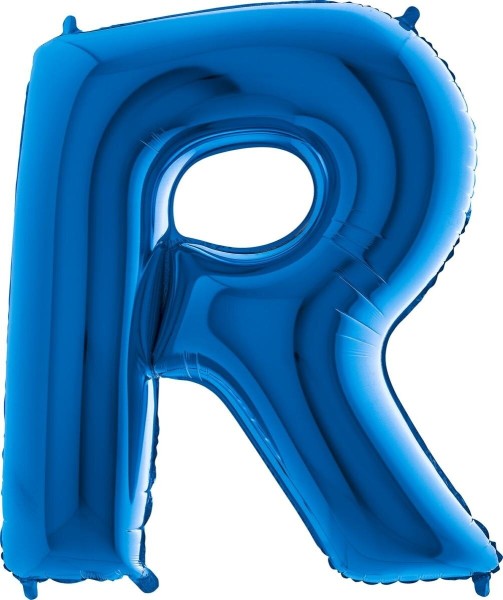 Buchstabenballon Blau "R"