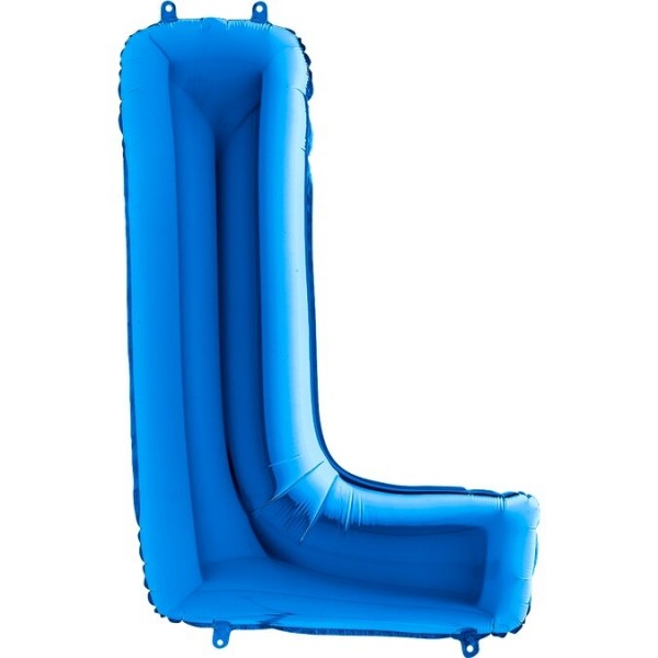 Folien Buchstaben Luftballon "L - Blau"