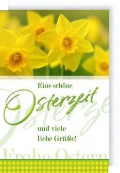 Ostergrußkarte "Eine schöne Osterzeit"