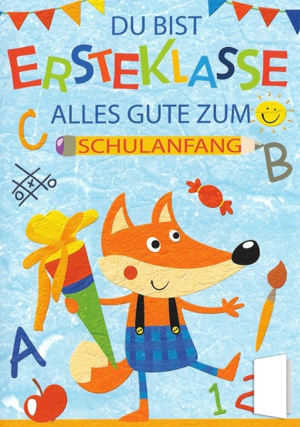 Grußkarte "Du bist Erste Klasse"
