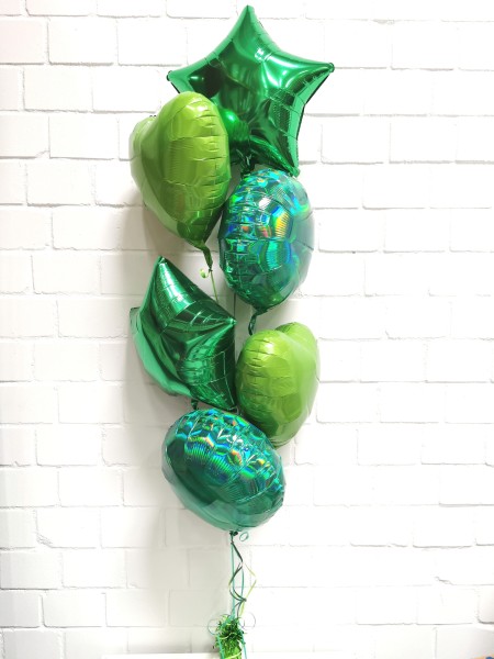 Deko Ballonset, Irisierend Grün