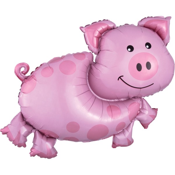 Tierischer Heliumballon "Glücksschwein"