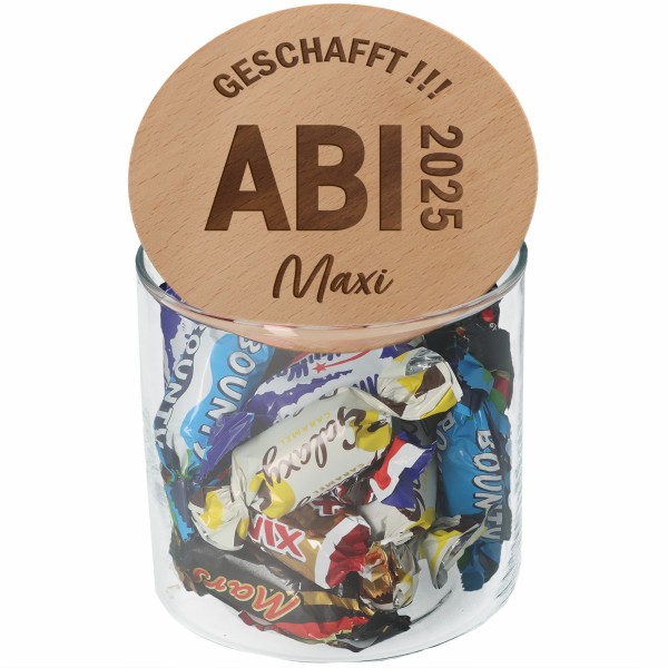 Geschenkglas ABI 2026 "Name"