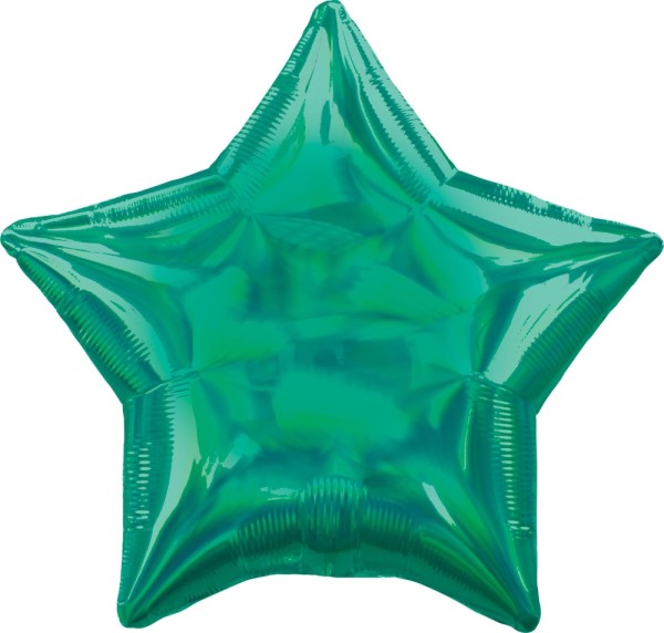 Folienballon Stern, Irisierend Grün