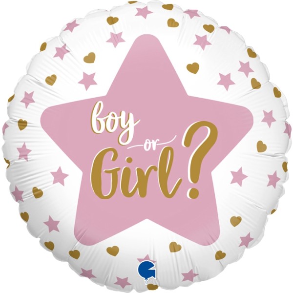 Gender Reveal Ballon "Girl or Boy"