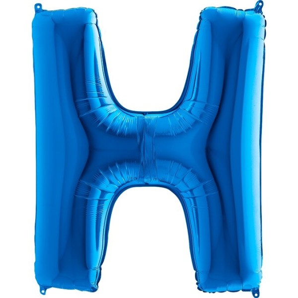 Buchstabenballon Blau "H"