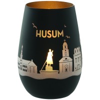 Windlicht Skyline Husum Schwarz/Gold Windlicht Skyline Husum Schwarz/Gold