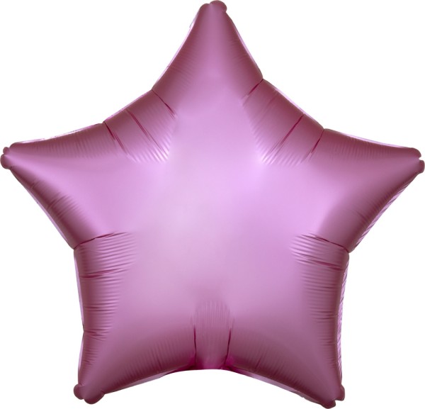 Folienballon Stern, Satin Rosa