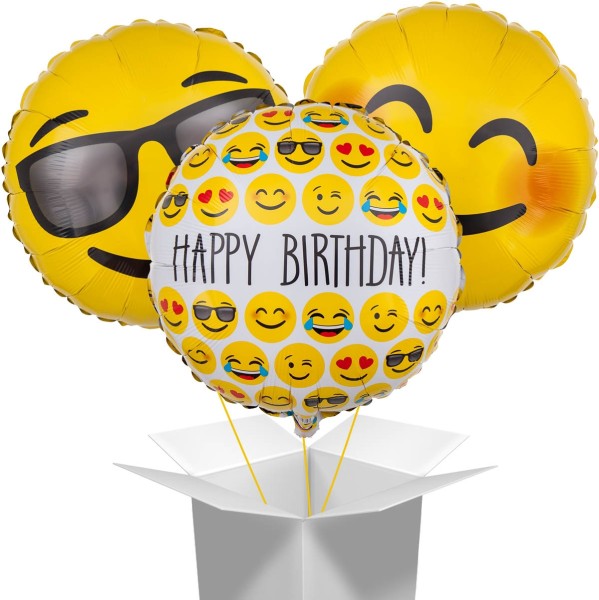 Ballon Bouquet "Happy Birthday Emoji"