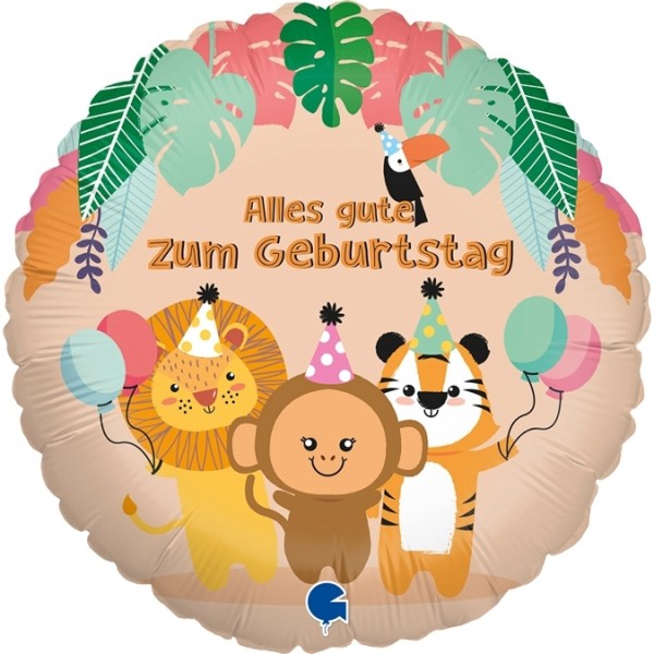 Dschungeltiere wünschen "Alles Gute zum Geburtstag"