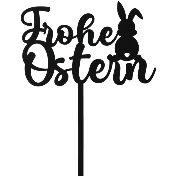 Cake Topper "Frohe Ostern" aus Acryl