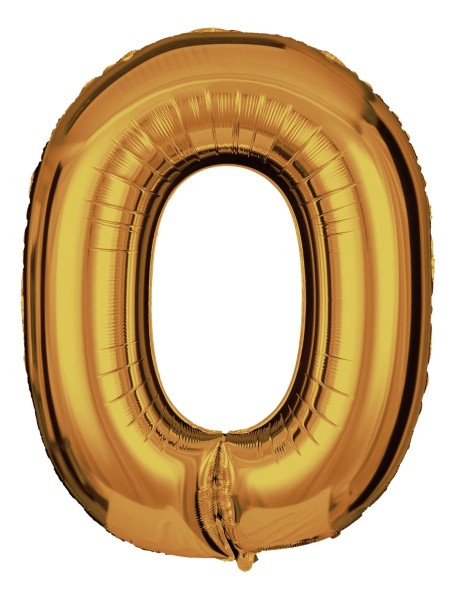 Buchstabenballon Gold "O"