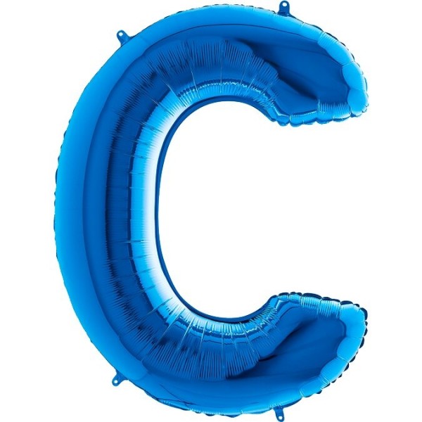 Folien Buchstaben Luftballon "C - Blau"