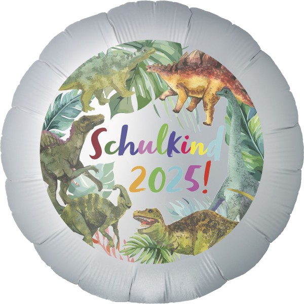 Folienballon Satin Weiß "Schulkind 2023"