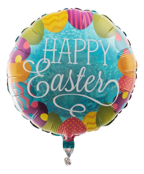 Runder Osterballon "Happy Easter"