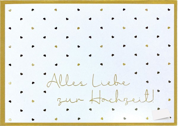 Grußkarte "Alles Liebe zur Hochzeit!"