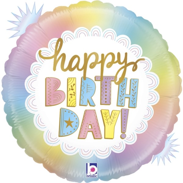 Ballon Opal "Happy Birthday"