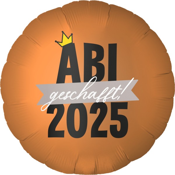 Folienballon Satin Caramel "ABI 2024 geschafft"