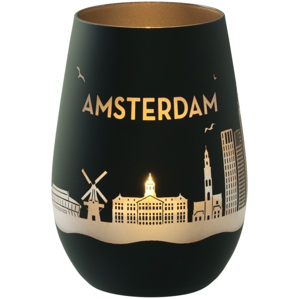 Windlicht Skyline Amsterdam
