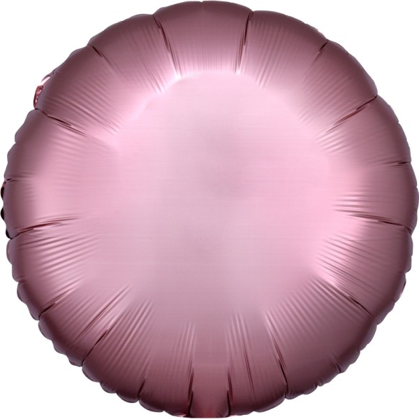 Folienballon Rund, Satin Rose Kupfer