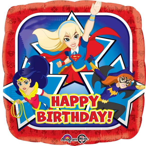 "Happy Birthday" mit den DC Super Hero Girls Ballon