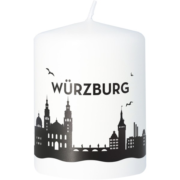 Stumpenkerze Skyline Würzburg