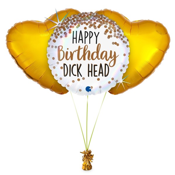 Ballonset "Happy Birthday Dick Head"